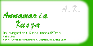 annamaria kusza business card